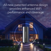 NETGEAR Nighthawk Dual-Band WiFi 7 Router (RS90) – Security Features, BE3600 Wireless Speed (up to 3.6 Gbps) – Covers up to 2,000 sq. ft., 50 Devices - 2.5 Gig Internet Port