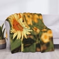 thumbnail image 3 of Fotbe Golden Sunflower In Field Manta de Franela con Estampado, Manta Ultrasuave para Cama, Sofá, Auto, Hipoalergénica y Antibolitas-80"x60", 3 of 6