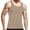 Beige, variant on Men's Bodybuilding Tank Top for Chest Lifting Back Shaping Abdominal Workout Fitness Clothing Gym Training Apparel Men's Oversized Tee Summer Tops Streetwear