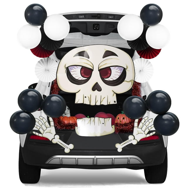 Kit de decoración de coche JOYIN Halloween Skeleton Baúl Set