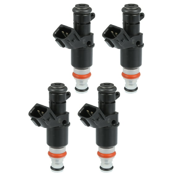 4 Pcs Car Fuel Injector Nozzle Replacement Fit for Honda Civic Si 2.0L HATCHBACK 2002-2005 Black