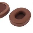 thumbnail image 4 of Coussinets d'oreille en cuir de mouton pour casque ATH MSR7 M50xM50xBT M50RD M40X M30x M20x SX1, marron, 4 of 4
