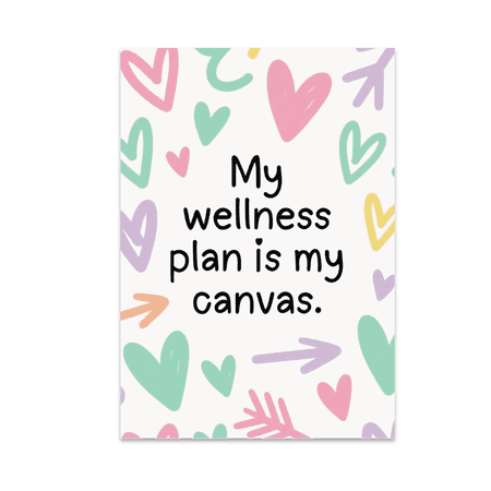 Mindful Planning Wall Art - Wellness Planner Enthusiast - 13x19 Poster Print