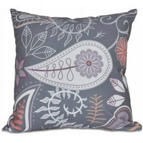 Simply Daisy 16" x 16" Paisley Floral Floral Print Pillow