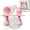 Blush, variant on Grabease Baby and Toddler Self-Feeding Utensils – Spoon and Fork Set for Baby-Led Weaning – Made of Non-Toxic Plastic – Featuring Protective Barriers to Prevent Choking and Gagging