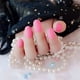 thumbnail image 4 of Qarigey 24 piezas de prensa mate de cabeza redonda pequeña en las uñas DIY uñas acrílicas artificiales Juegos de manicura 10 rosa, 4 of 4