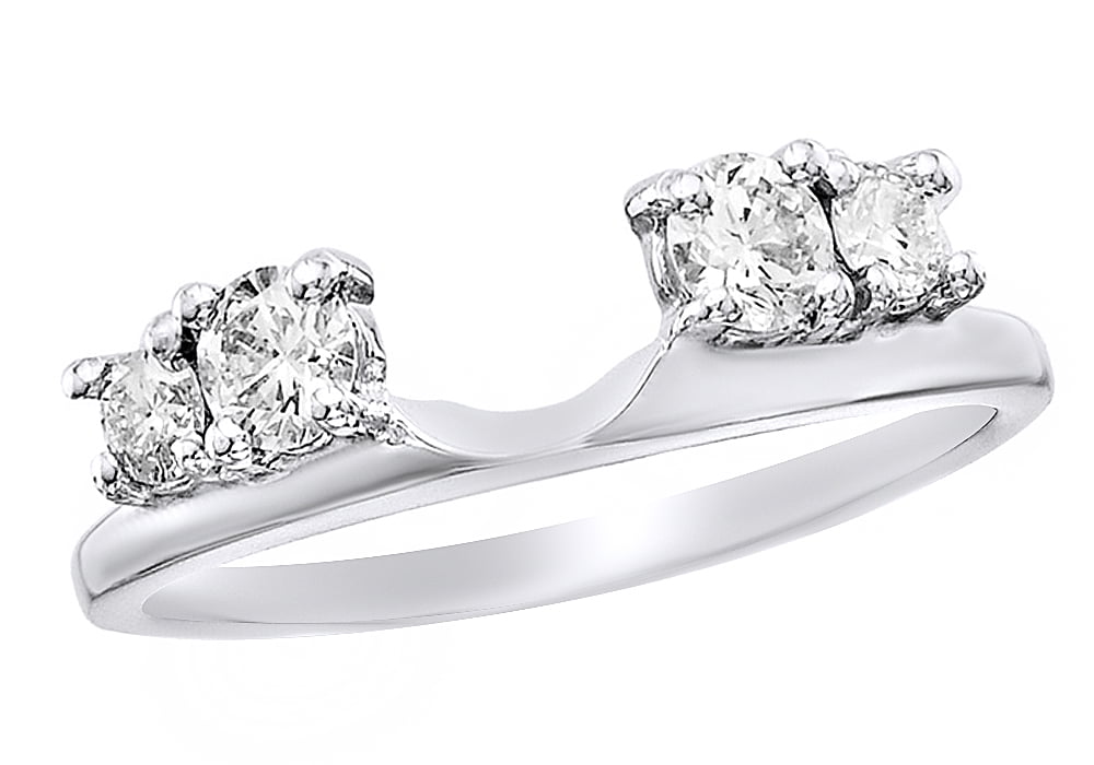Four Stone Fancy Diamond Ring - 18kt White Gold- One diamond ring in 18kt  white goldAvailable in the followin