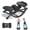 Dark Blue, variant on Rocking Stepper Ski Machine With 3D Motion Stepper Design Side Sepper Machine For Home Workout - 330 Lbs Capacity, Compact & Space-Saving Design, Built-In Counter White Pink
