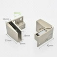 thumbnail image 4 of Glass Door Hinge Cabinet Display Zinc Alloy with Screws Clamp Side Mounted Closer Hardware for Cupboard Wardrobe Replacement, 4 of 4