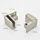 thumbnail image 4 of para puerta de vidrio, vitrina, montaje lateral con tornillos, abrazadera, cierre de , armario, reemplazos de armario perfecl Bisagra de la puerta, 4 of 8