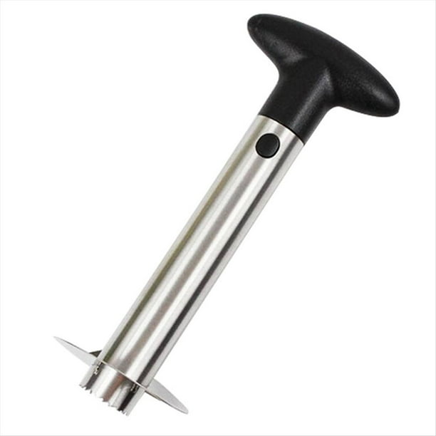 Pelador, Descorazonador, Rebanador y Cortador de Piña de Acero Inoxidable: Herramienta de Cocina Sencilla para Preparar Frutas Sin Esfuerzo