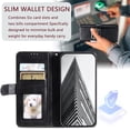 thumbnail image 5 of SaniMore for iPhone 7 / 8 / SE 2022 & 2020 PU Leather Case, Wallet Design with Card Slots Cash Pocket [Wrist Strap] Flip kickstand Full Body Protection Magnetic Closure Business TPU Shell, Black, 5 of 11