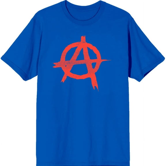 0 Adult Royal Blue Crew Neck Short Sleeve Tee-Medium