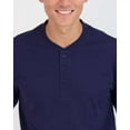 thumbnail image 3 of Real Essentials 3 Pack: Men's Cotton Short & Long Sleeve Henley T-Shirt Performance Activewear (Available In Big & Tall), 3 of 7