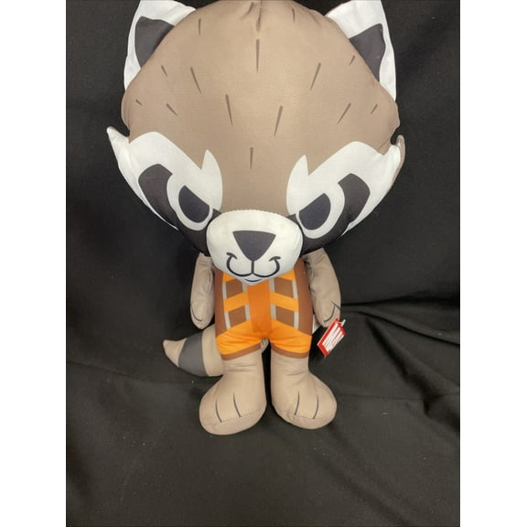 Large 16" Marvel Rocket Raccoon Plush Toy NWT