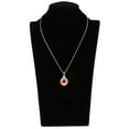 thumbnail image 2 of EHJRE Fashion Lady Rhinestone Garnet Diamond Pendant Necklace Wedding Jewelry Chain Gold, 2 of 9