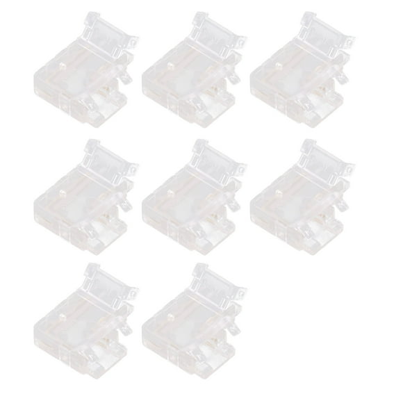 L Shape Strip Light Adapter, Strip Light Connector Terminal Extension Transparent 2 Pin For 10mm LED Tape Light