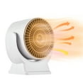 thumbnail image 1 of Calentador de ventilador Calentador eléctrico de 800 W Calentador de espacio de escritorio con ahorro de energía Función de circulación de aire Sobrecalentamiento e inclinación, 1 of 8