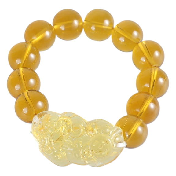 UNTERING Bracelet Citrine Stone Bracelet Wealth Xiu Bracelet Good Luck Shui Bead Bracelet Attract Wealth Amulet Jewelry