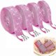 thumbnail image 1 of 4 pieces pink rhinestone ribbon decals, crystal rhinestone diamond stickers., 1 of 5