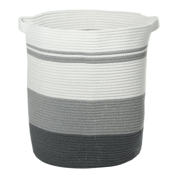 Canasta de Ropa Hamper Alta Canasta Tejida para Dormitorio, Guardería de Bebés, Canasta de Ropa para Niños Color Gris-78L