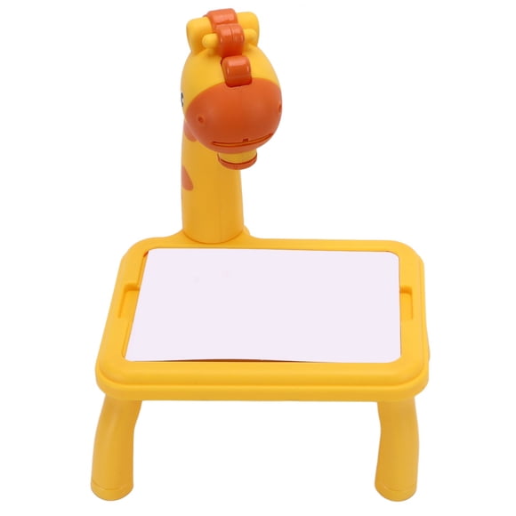 Projector Painting Board, Creativity Plastic LED Drawing Table Smooth Edge  for Early ​Learning Art S Yellow