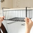 thumbnail image 4 of Steel Under Cabinet Shelf Basket Organizer, Metal Wire Rack Hanging Storage Baskets Holds up to 22lbs for Kitchen, Office, Pantry, Bathroom, Cabinet, White, 4 of 4