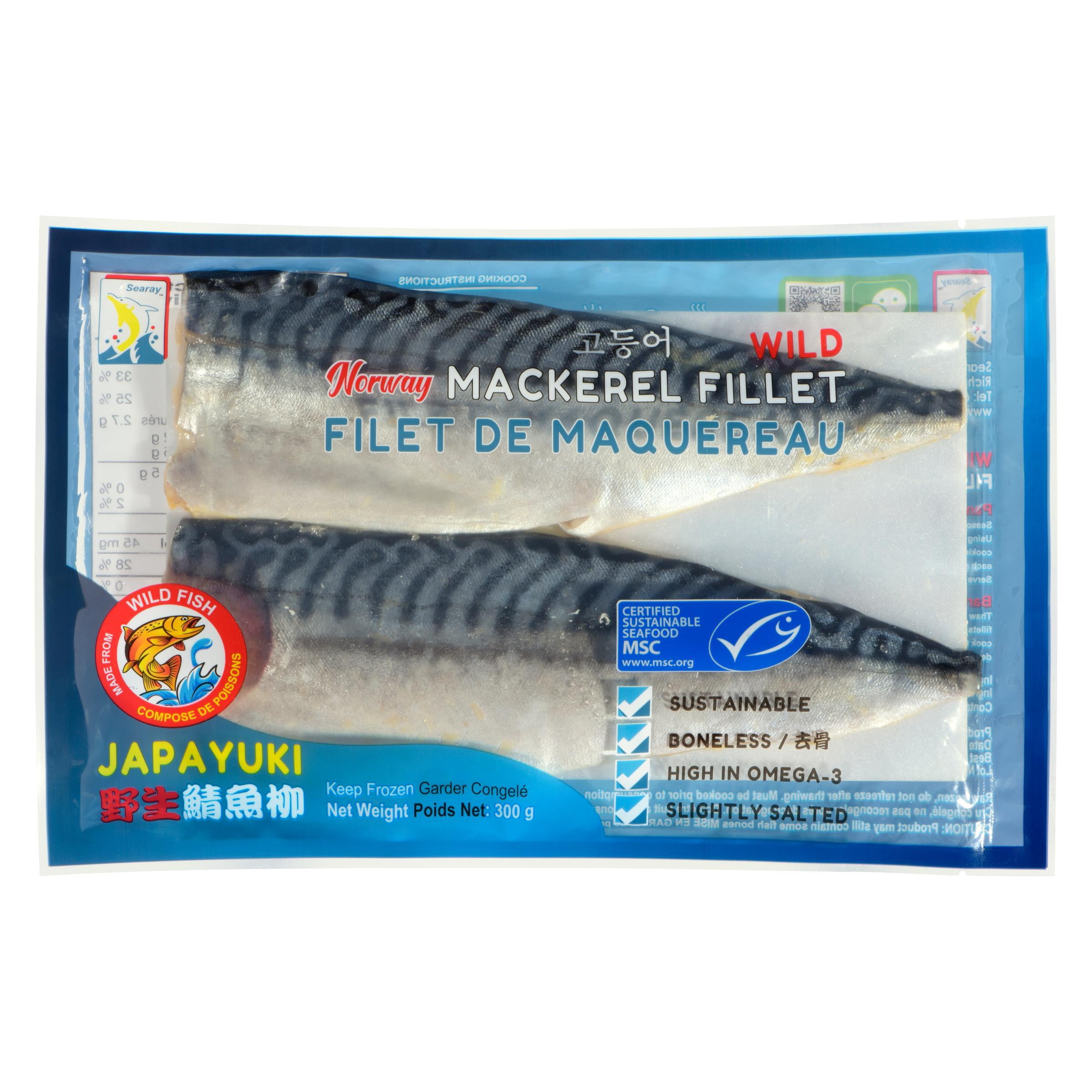 Searay Mackerel Fillet, Wild, Frozen, 300 g