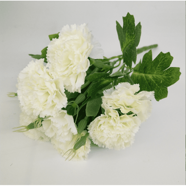Xiao Hua flores artificiales de clavel, flores falsas, flores artificiales para decoración de bodas
