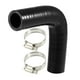 thumbnail image 1 of 1 Juego de 22mm 0.87 "ID 90 grados codo motor silicona manguera negro para coche Intercooler tubería de admisión con 2 uds abrazaderas, 1 of 1