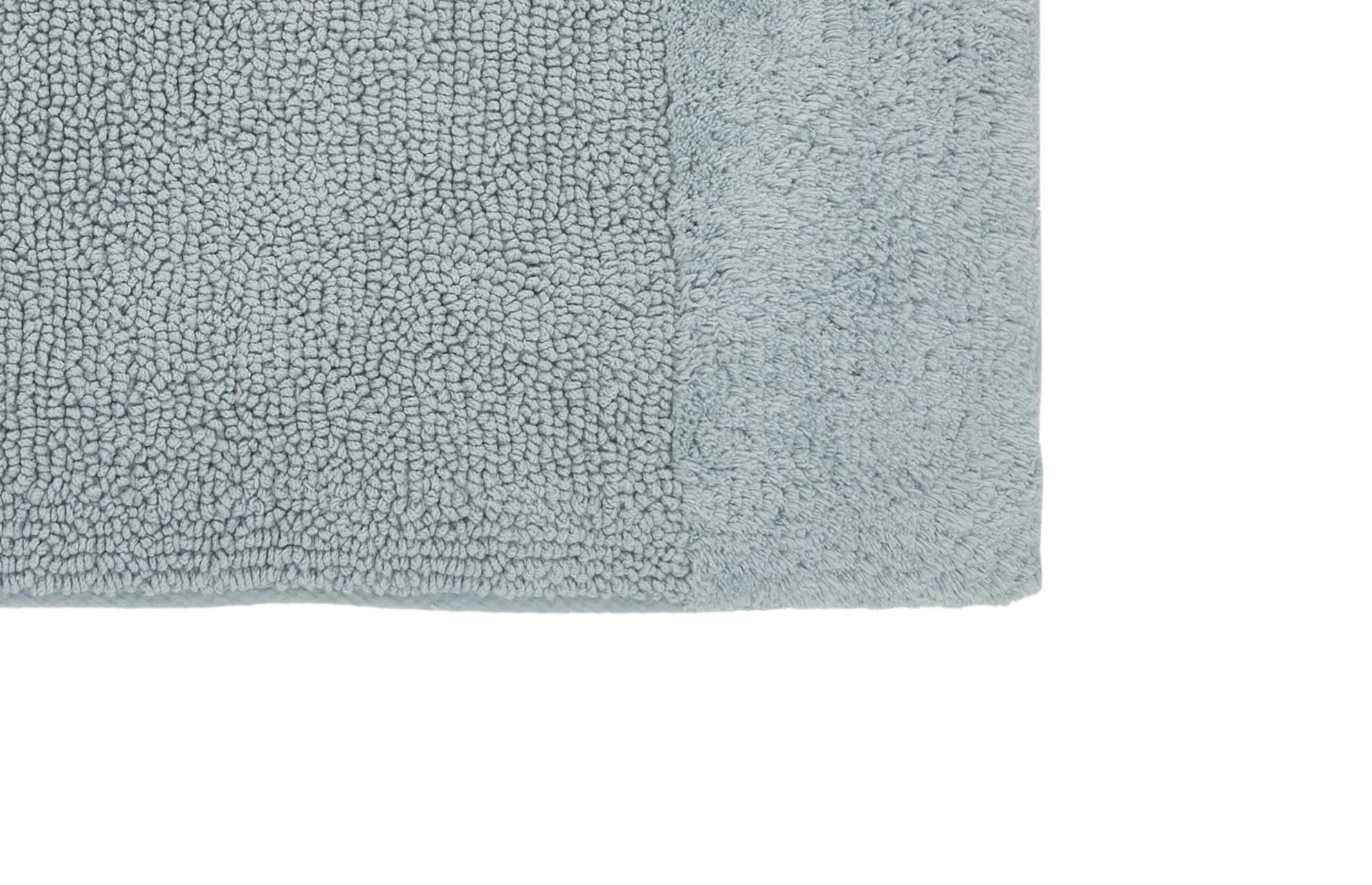 Better Trends 24" x 40" Bathroom Rug 100% Cotton, Soft Tufted Bath Mat, Water Absorbent & Spray Latex Backing Bathroom Rug (Blue) Granada Collection