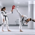 thumbnail image 3 of Kick Pads Sustainable Greetings Taekwondo, paquete de 2 unidades, color rojo, 3 of 9