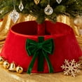 thumbnail image 3 of Xmas Tree Collar Ring, Christmas Tree Base Cover&Stand Skirt Alternative,Collapsible Round Trunk Cover for Artificial Natural Trees, Holiday Winter Home Decor for Christmas Halloween Party, 3 of 3