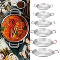 thumbnail image 5 of beisidaer Poêle en Acier Inoxydable Bol à Paella Assiette de Service Pot Wok Plateau à Collations - 22cm, 5 of 5