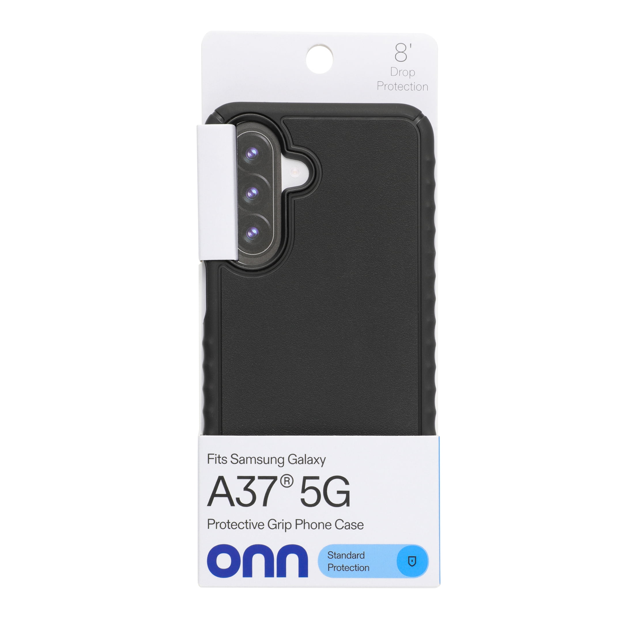 onn Silicone Protective Grip Cell Phone Case for Samsung Galaxy A37 5G / A36 5G, Black