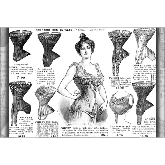 24"x36" Gallery Poster, Grands Magasin Du Louvre Paris 1901 magazine advertisement