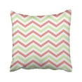 thumbnail image 1 of BOSDECO Pastel Chevron Pattern Red Green And White Abstract Artistic Classic Continuity Creative Pillowcase Cover 18x18 inch, 1 of 1
