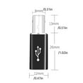 thumbnail image 4 of Toystoory Adaptador USB tipo c Equipo de adaptación Computadora portátil Escritorio a Convertidor Herramienta de transferencia de datos Cabeza Type2 NO2, 4 of 6