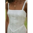 thumbnail image 6 of Women's Square Neck Midi Cami Dress with Zipper Partially Lined for Everyday Wear 95% Polyester 5% Spandex Collection, 6 of 11