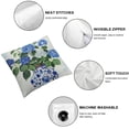 thumbnail image 4 of QZHH Green and Blue Floral Pillow Covers Chinoiserie Porcelain Vase Grand Millennial Outdoor Farmhouse Decorations Decorative Throw Pillows Cases for Home Living Room Couch Decor,2 pcs White, 4 of 6