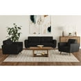 thumbnail image 2 of Symphony 3PC Living Room Set in Ling Dian Black Sofa Loveseat and Chair, 2 of 8