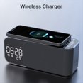 thumbnail image 2 of EstéReo Digital Radio FM Reloj Despertador Luz Altavoz Bluetooth Cargador InaláMbrico de 10 W-Azul, 2 of 5