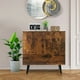 thumbnail image 1 of Costway Mueble de Almacenamiento Aparador Moderno Buffet de 2 Puertas y 1 Cajón para Salón Comedor Entrada 76 x 40 x 78 cm Marrón, 1 of 8