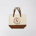 thumbnail image 5 of HIFA Initial Tote Bag for Women, Personalized Canvas Tote Bag - Two-Tone, Zipper Closure, Inner Pocket, Organic Cotton, Sturdy - Multipurpose Shoulder Bag Suitable for Shopping, Grocery, Beach, Travel, 5 of 5