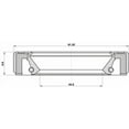 thumbnail image 2 of Febest OIL SEAL TRANSAXLE CASE 44.8X61.35X6.9X7.3 # 95GBY-46610707R OEM 31375-8E002, 2 of 2