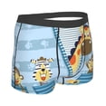 thumbnail image 3 of Balery Giraffe Come Out From Zipper Men's Boxer Briefs, Soft and Breathable Cotton Underwear with nylon Waistband-Large, 3 of 9