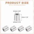 thumbnail image 2 of Uxcell Aluminum Crimping Loop Sleeve Wire Rope Stop Sleeve Round Crimp Ferrules for Wire Rope 0.09 inch, 2 of 7
