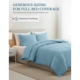 thumbnail image 6 of Casa Platino Twin Comforter Set - Duvet Insert - French Blue Comforter Set Twin - Super Soft & Cozy Bedding Hydro-Brushed 100% Microfiber Bedding Twin Size Comforter Set- French Blue, 6 of 9