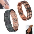 thumbnail image 2 of 3X Copper Bracelet for Men Pure Copper Magnetic Bracelet & Ring Set with Adjustable Sizing Tool Triple Ultra Strength Magnets, 2 of 9