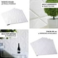 thumbnail image 4 of Efavormart 10 Pack | 52 Sq Ft 3D White Foam Self Adhesive Wall Panels for Interior Wall Decor, TV Wall, Bathroom, Kitchen, Living Room Home Decoration - French Design, 4 of 11